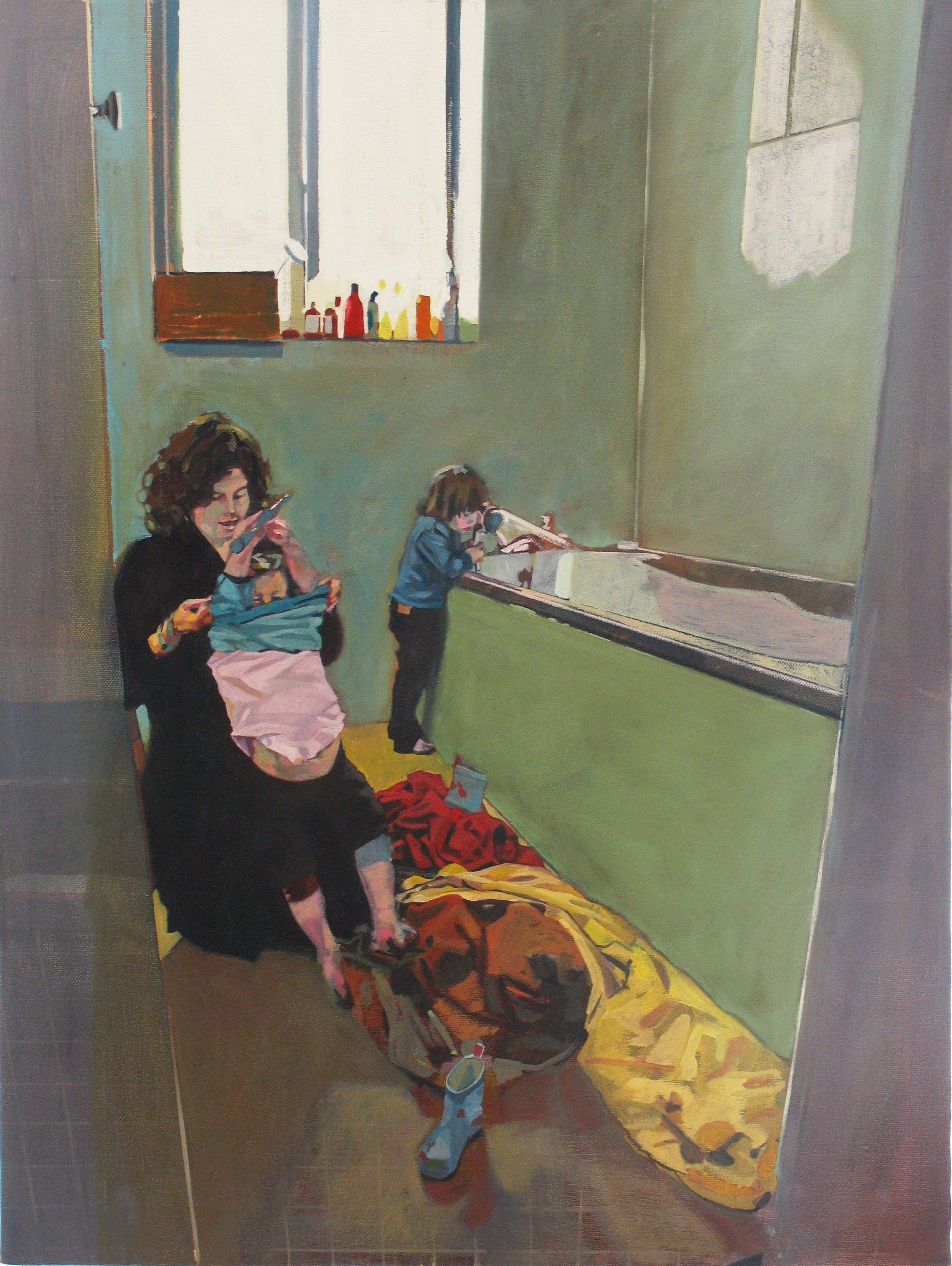 Maedhbh, Ally and Edey, 2011, oil on canvas, 24 x 18in.