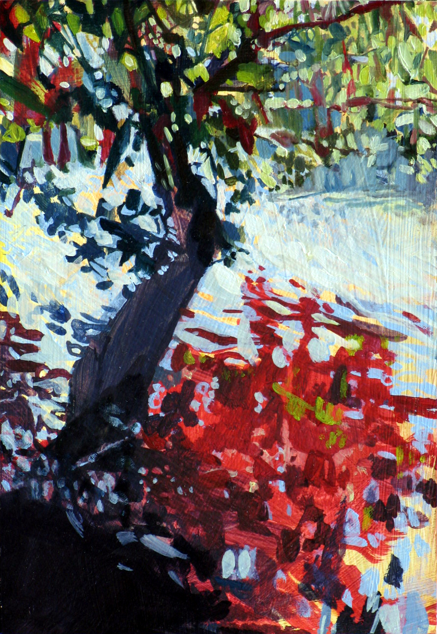 The Dordogne, 2010, oil on board, 8 x 6in.