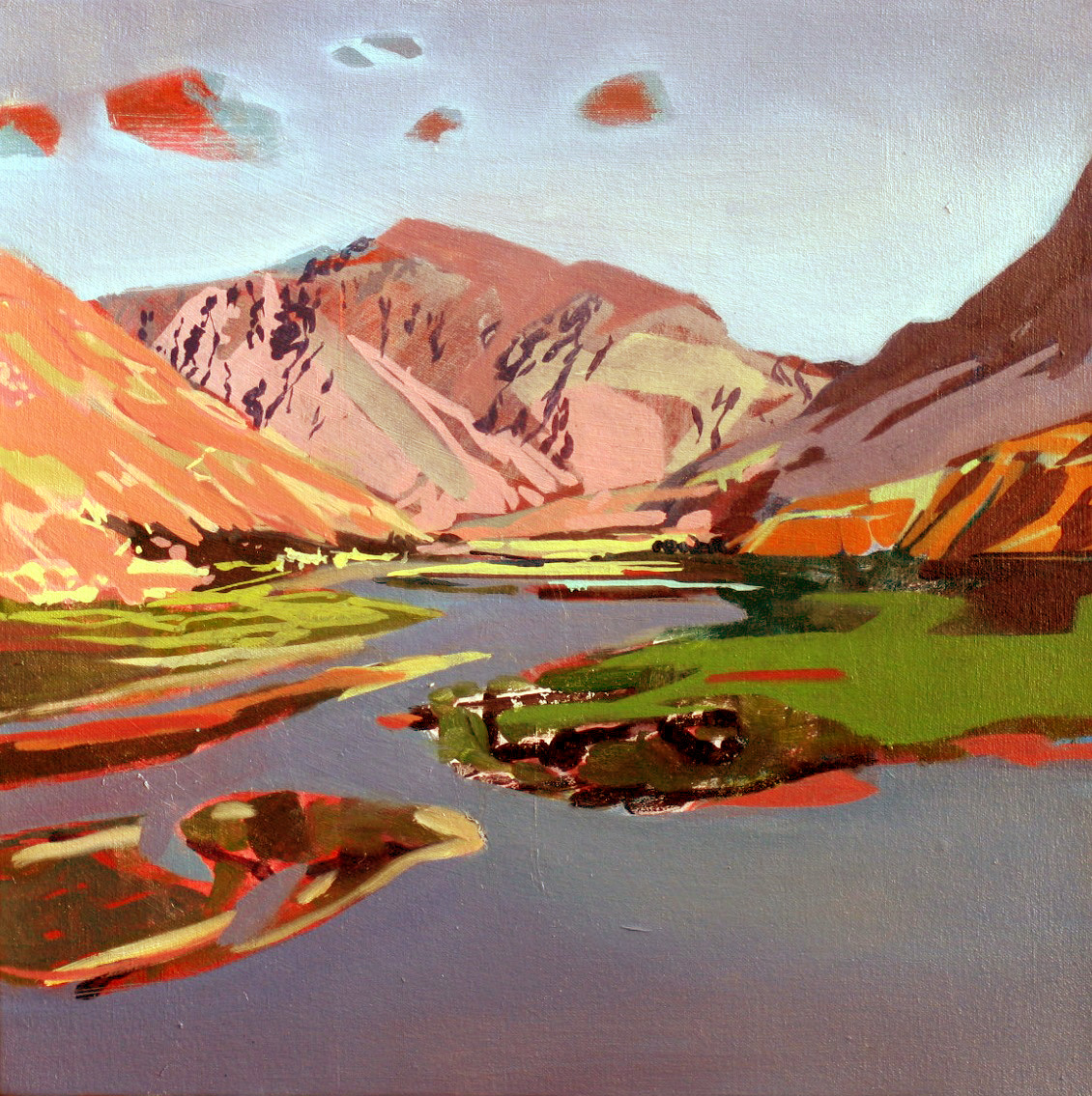 Afghanistan 2011, oil on canvas, 16 x 16in.