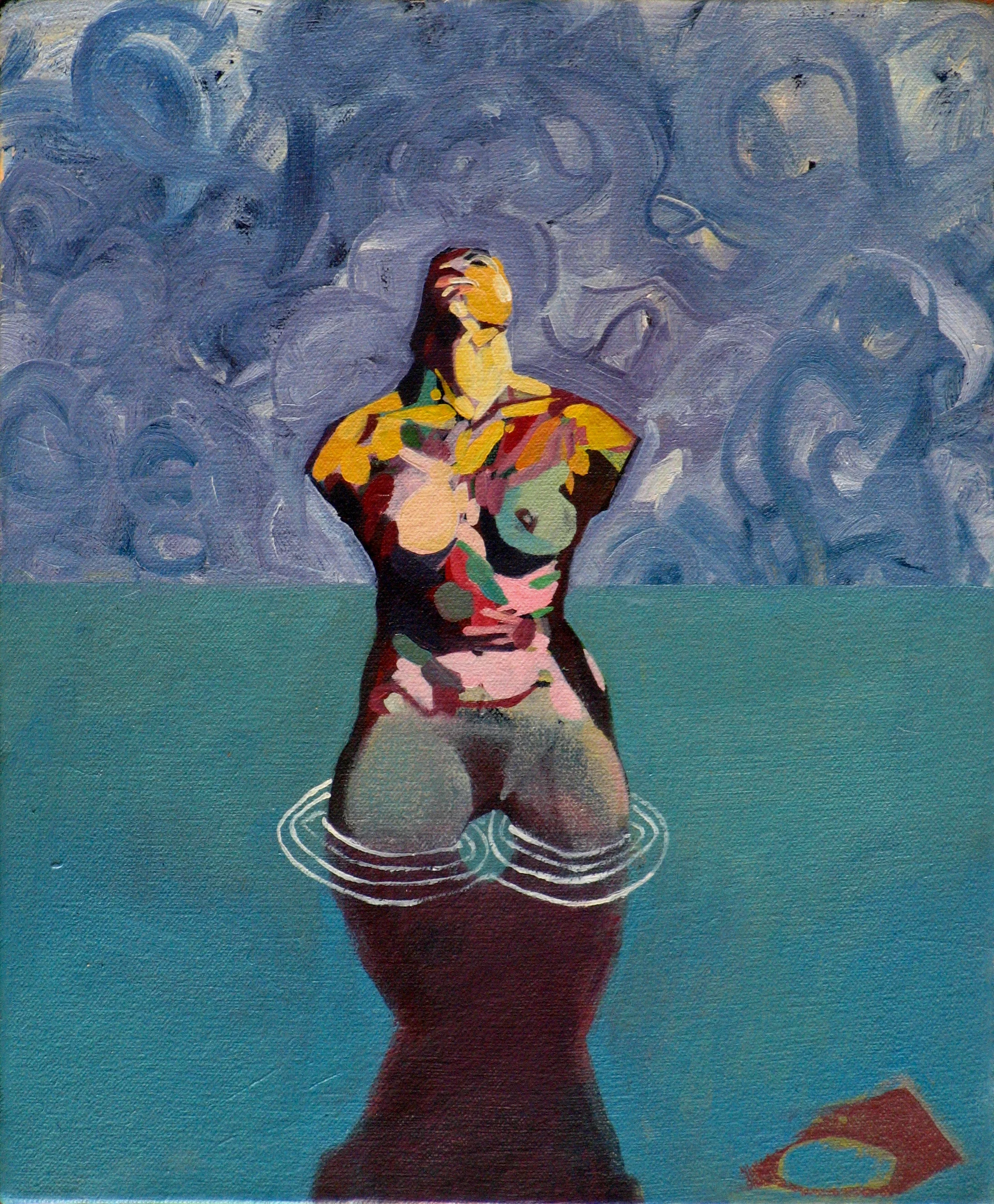 The Bather, 2011, oil on canvas, 12 x 10in.
