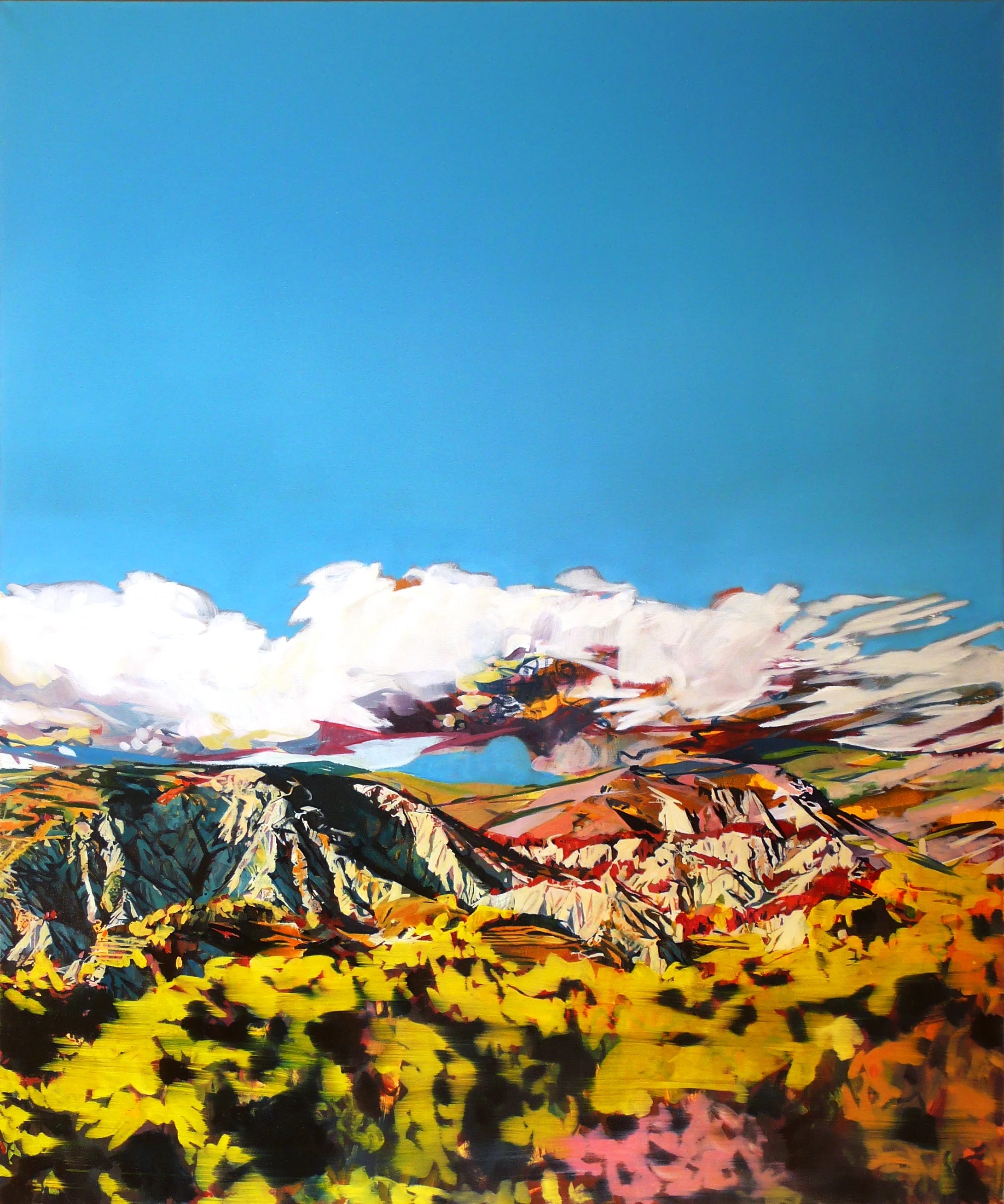 The Rise and Fall, 2010-11, oil on canvas, 120 x 100cm.