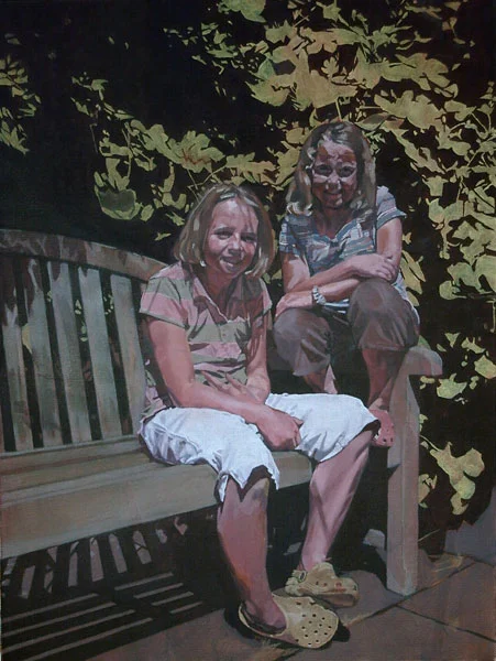 Emma and Flora, 2008, oil on canvas, 24 x 18in.