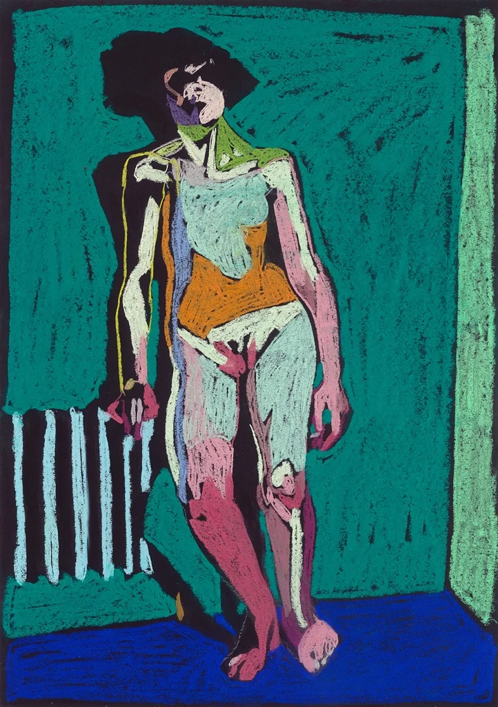 'Nude on black 5', 2017, pastel, 42 x 29.7cm, £450 Available from Partnership Editions