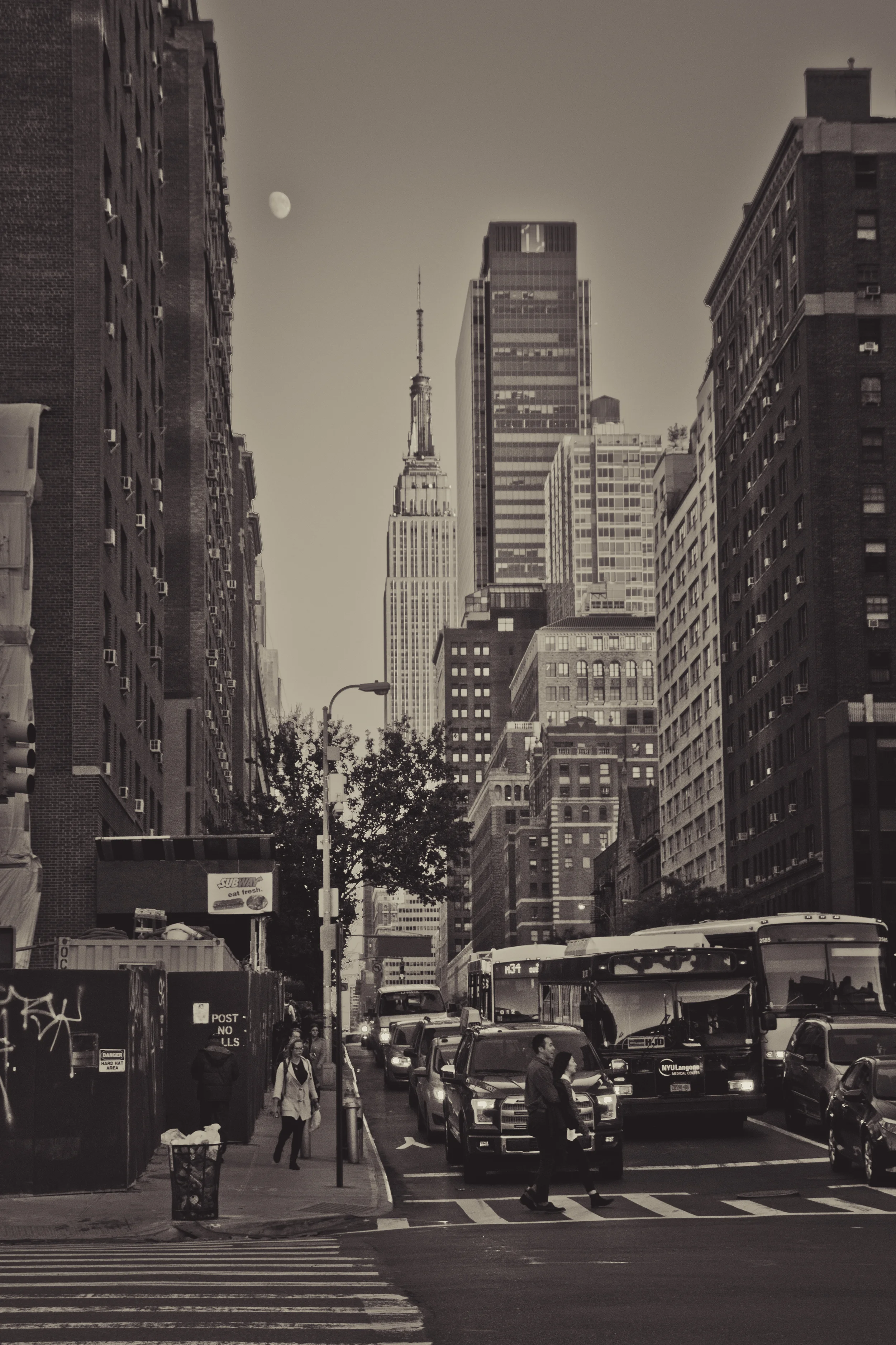 "The Moon Watches NYC"