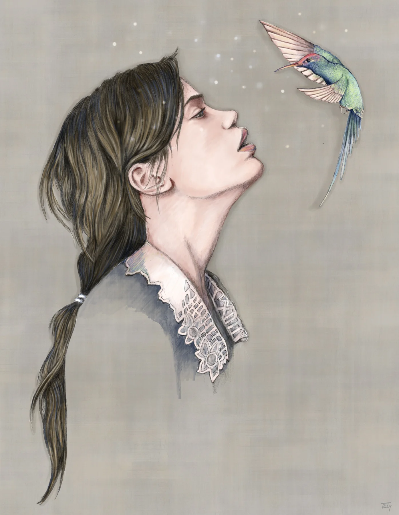 The Pixies - graphite and digital painting, 2015
