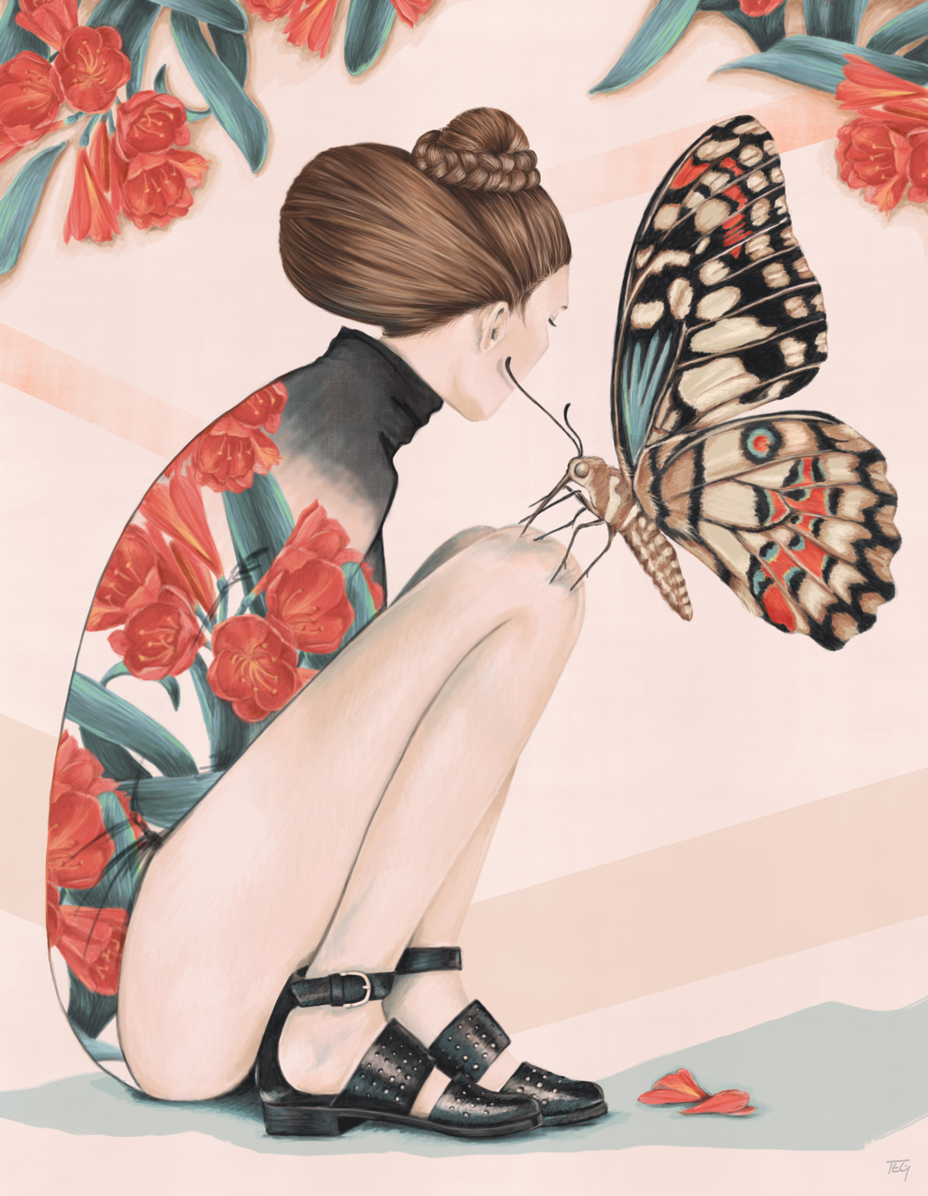 March Meeting - graphite & digital painting, 2015