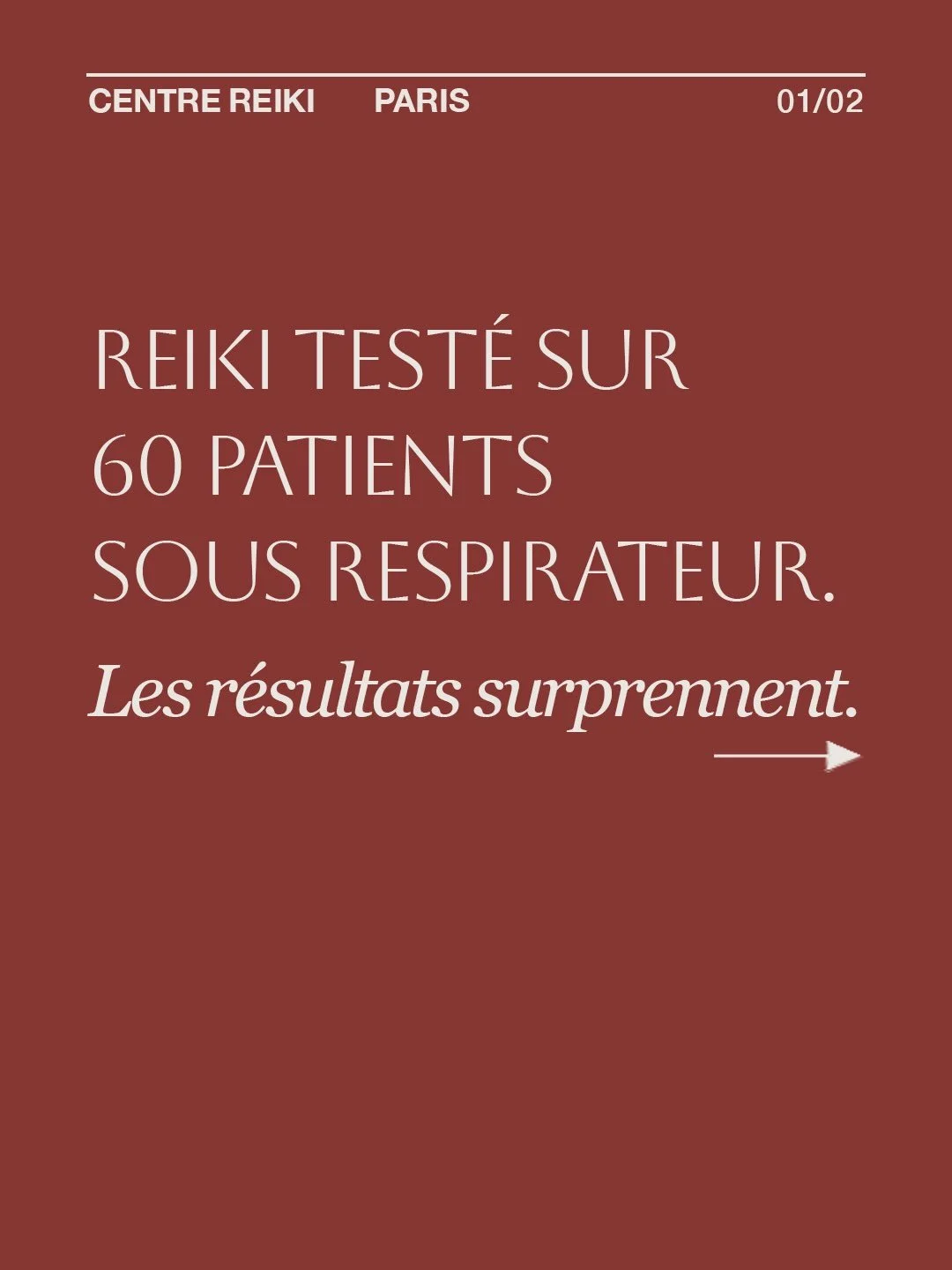 Le Reiki reste souvent class&eacute; dans la cat&eacute;gorie &laquo; effet placebo, dans la t&ecirc;te &raquo;. Cette &eacute;tude complique cette id&eacute;e.

60 patients en soins intensifs, incapables de parler &agrave; cause de la ventilation m&