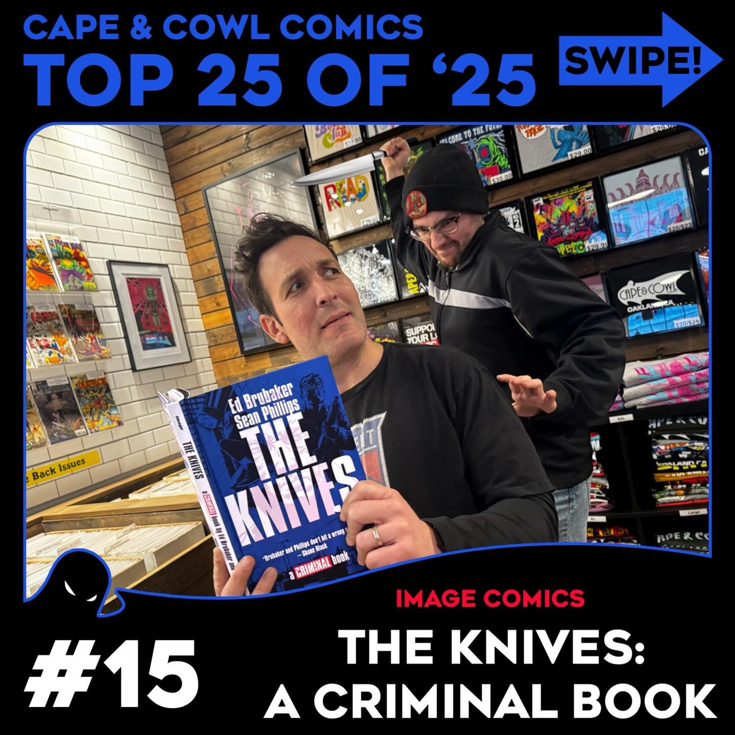 It&rsquo;s Cape &amp; Cowl Comics TOP 25 OF &lsquo;25, where we count down the 25 bestselling books of 2025! This post brings us to our halfway point! So let&rsquo;s dive into this next batch of heavy-hitters!

Starting off at spot 15, we have The Kn