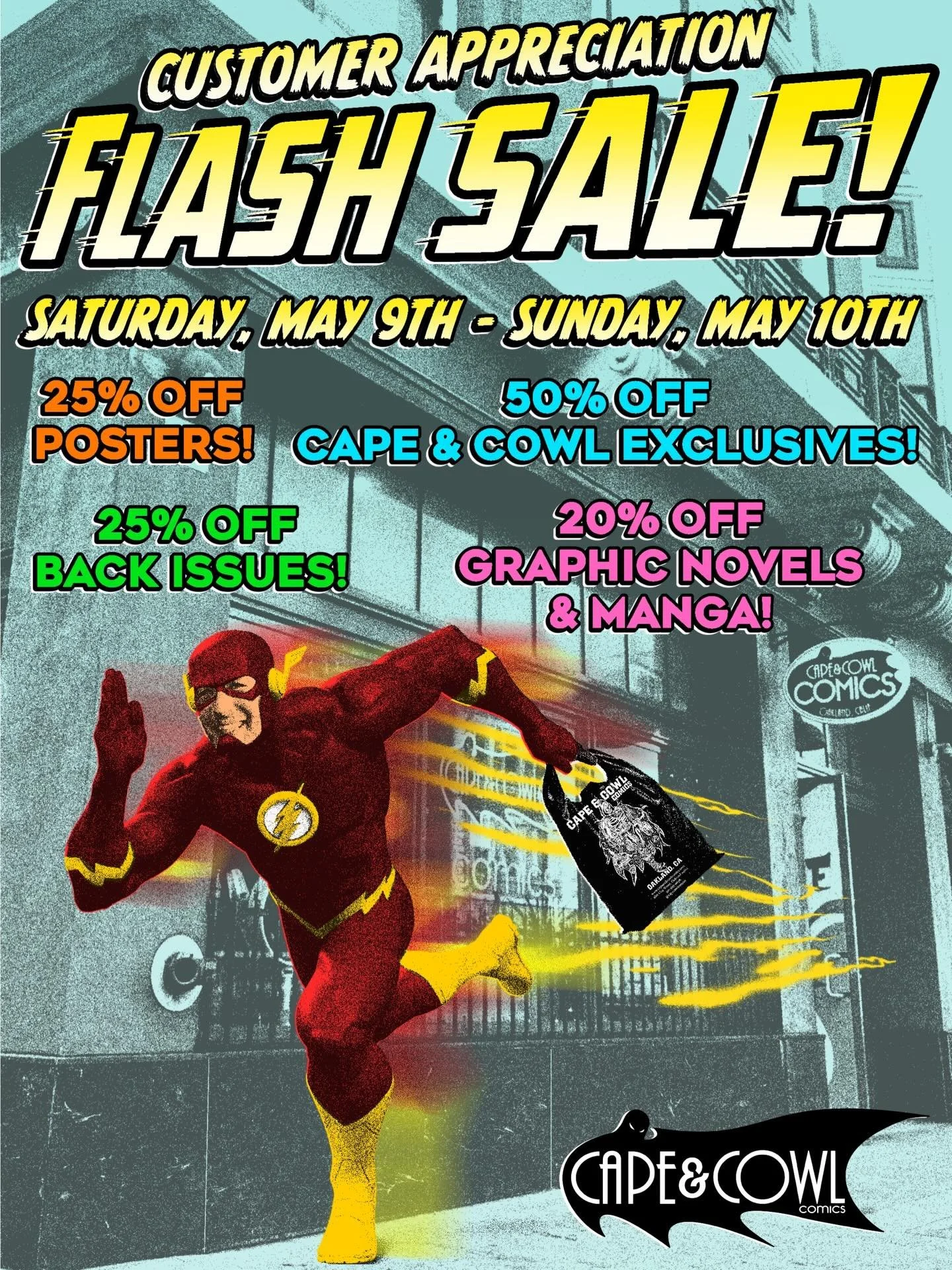 THIS WEEKEND! Customer Appreciation FLASH SALE!

Our community is the best! Whether it&rsquo;s food drives, toy drives, or just brining good vibes into the store, you guys always come through for us! 

So we put a whole bunch of stuff on sale because