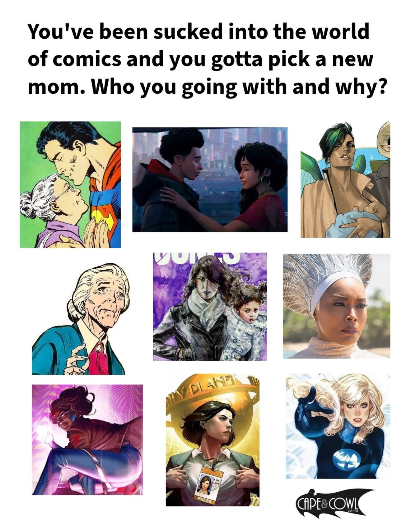 Happy Mother&rsquo;s Day to everyone except Madelyn Pryor, Talia Al Ghul, and Mystique.
