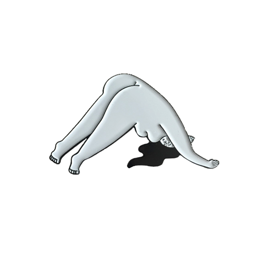 Yoga Girl Enamel Pin - single .png