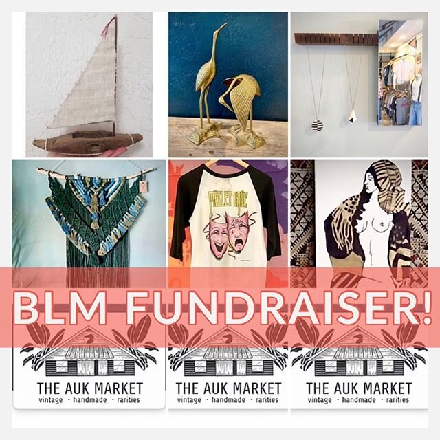 Joining with fellow makers, artists &amp; vendors from @auk_market, we contributed to BLM FUNDRAISER going on now! 🖤 Hope that you can donate some love &amp; funds to these worthy organizations and get entered for a chance to win one of these very s