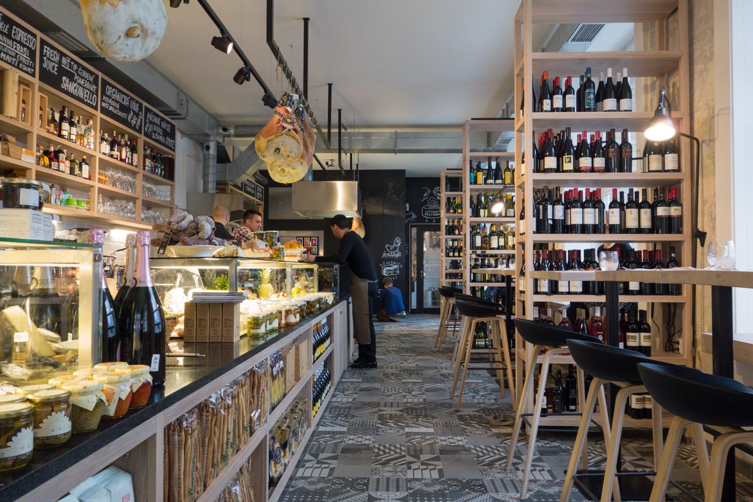 Gastronomica wine bar in Prague