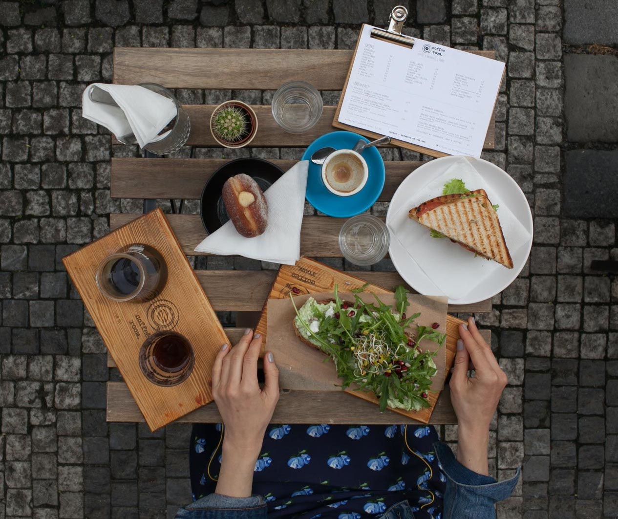 Breakfast at coffee room, Prague