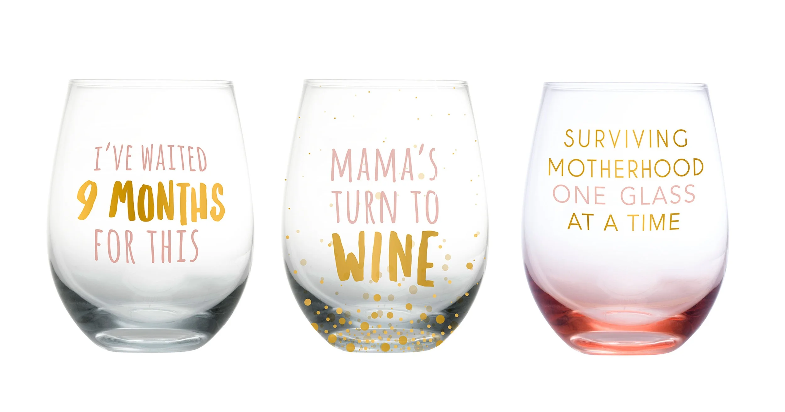 buyer’s requested trendy wine glasses and mug designs for the 2019 collection