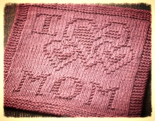 Knitting mom happiness