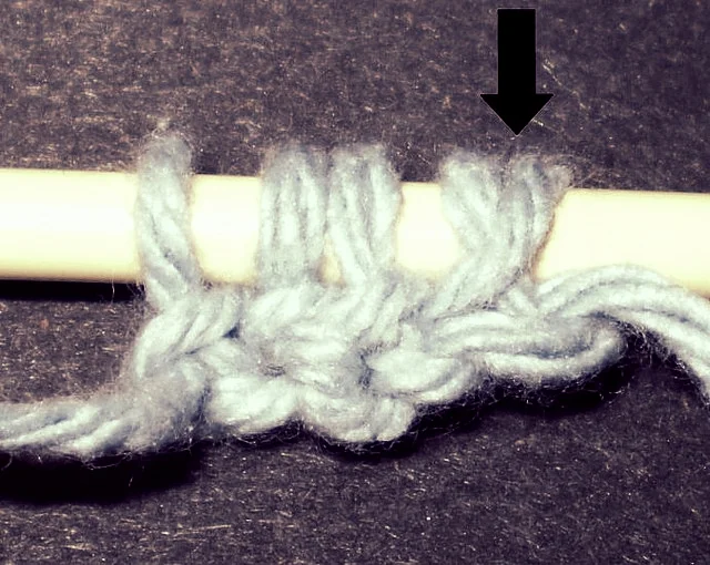 Knitting mistake