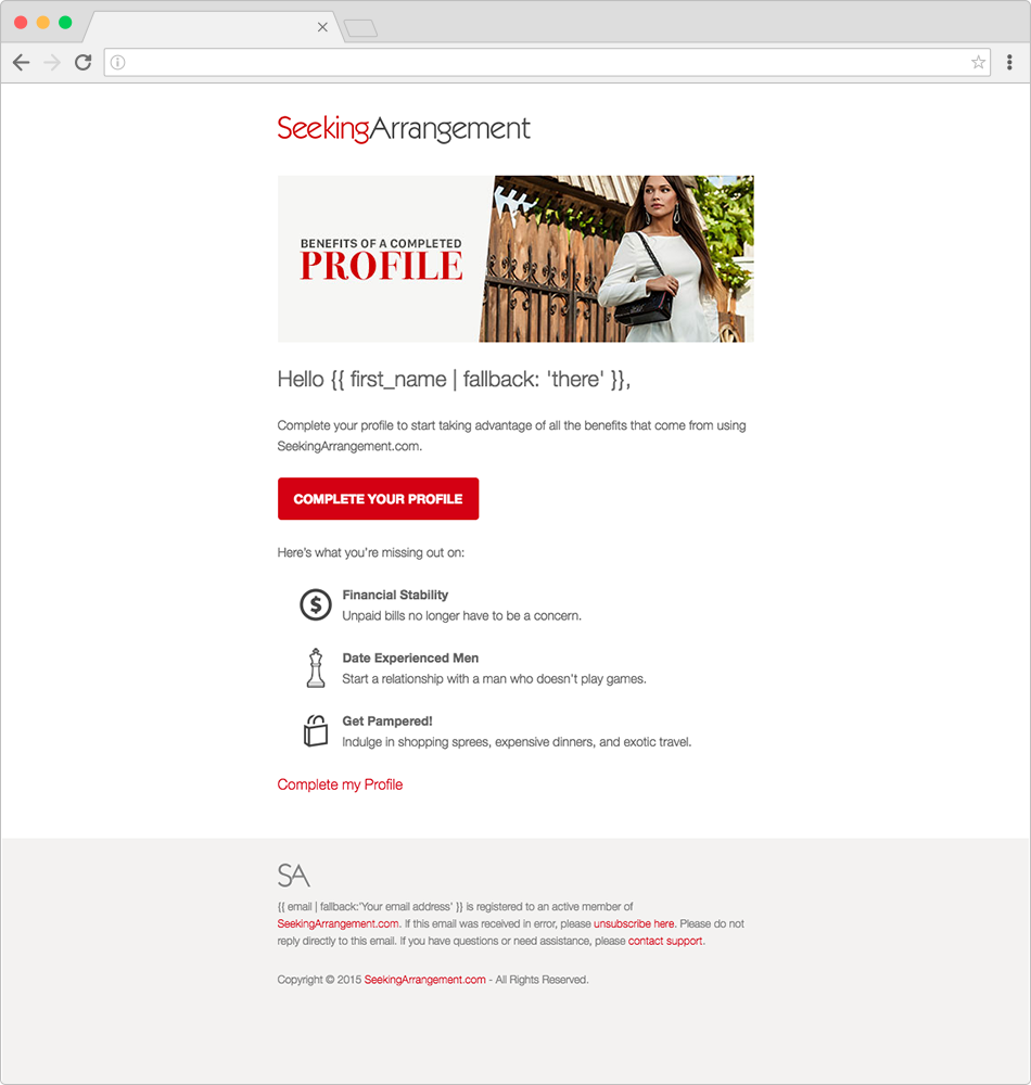 SA - Email - Complete Profile