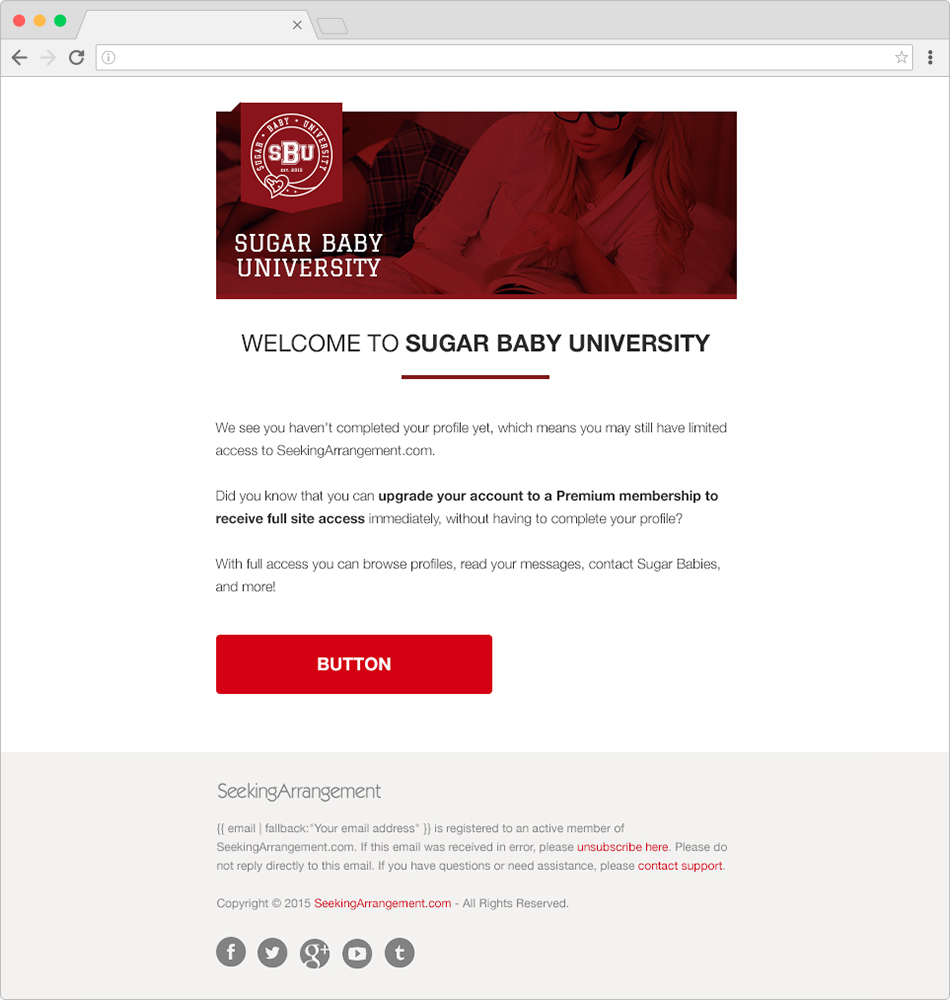SA - Email - Sugar Baby University