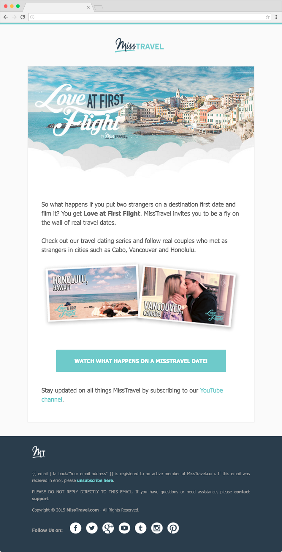 Love at First Flight Email