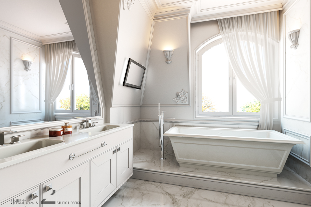 LUXURY BATHROOM INTERIOR