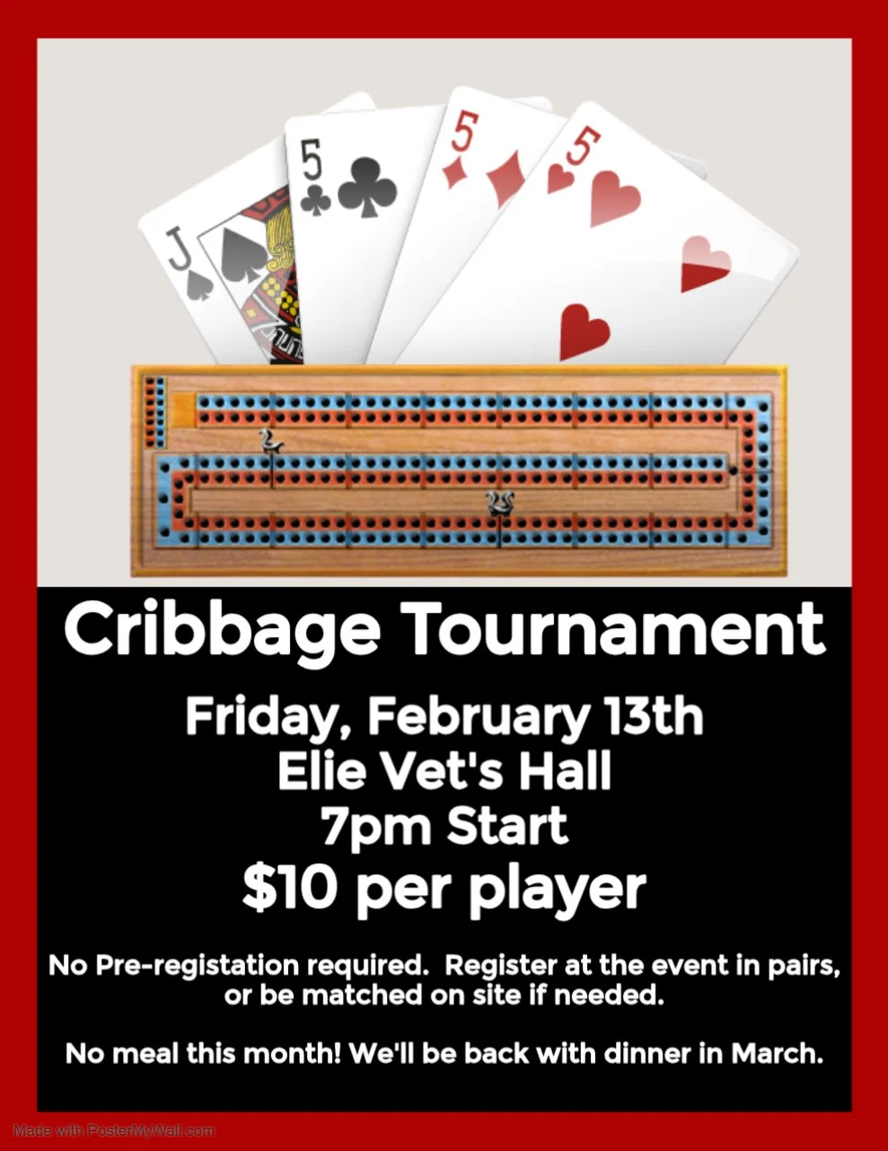 Crib Night (Vet's Hall)
