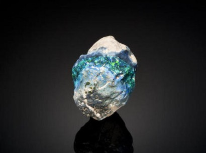 Halley's Comet Opal , named the world's largest rough black opal by the Guinness Book of World Records. Unearthed in 1986 at Lightning Ridge, New South Whales, Australia while Halley's Comet could be seen from earth. 