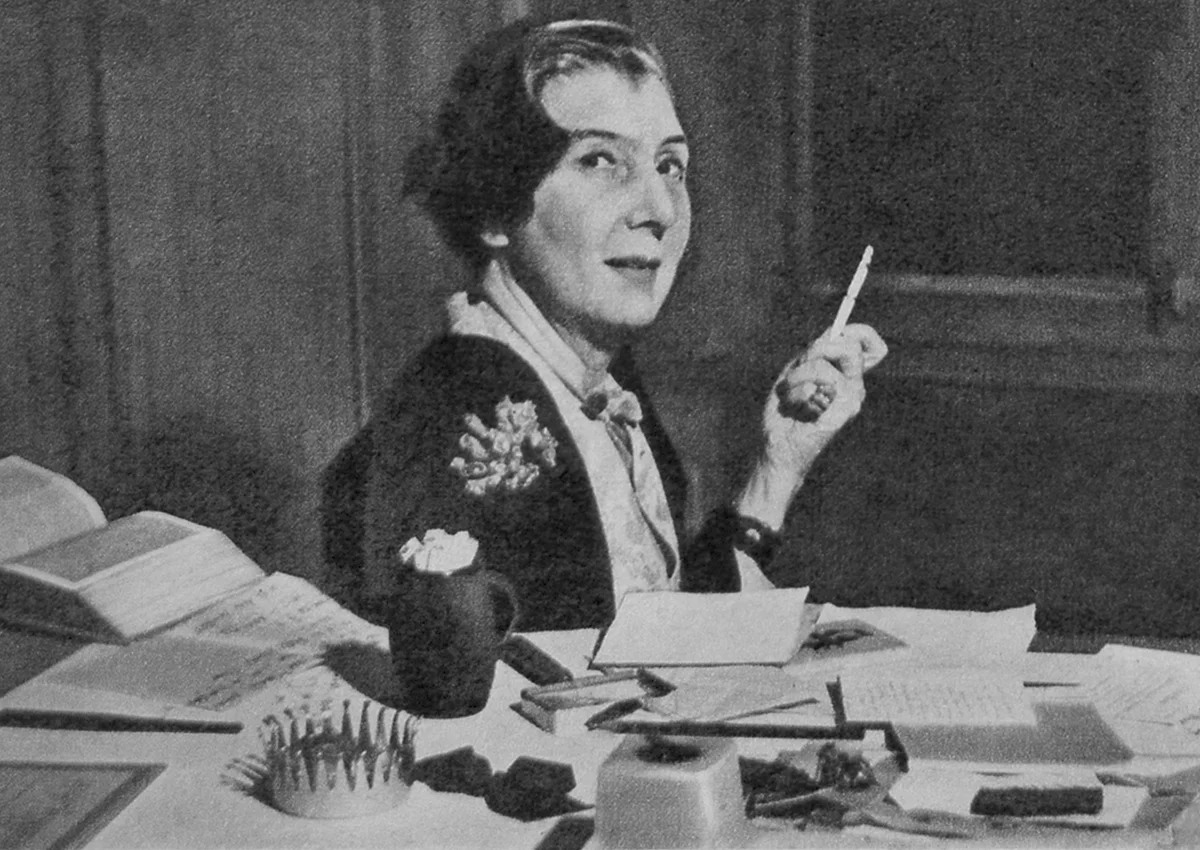 Jeanne Toussaint at her desk in the 1960's at Cartier.
