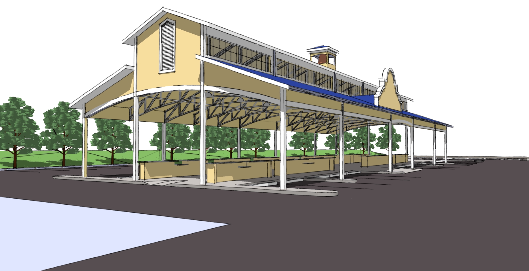 Ellwood City Farmer's Market Rendering