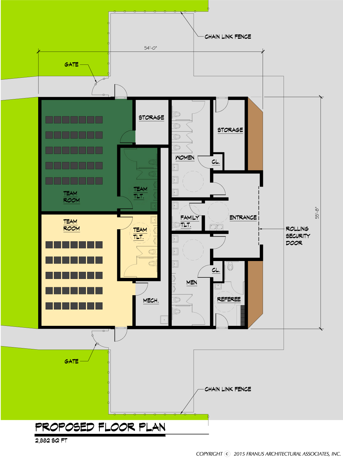 Riverside (Beaver County) Field House Floor Plan