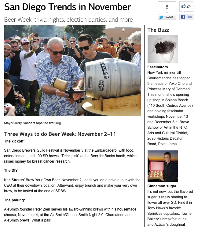 San Diego Magazine / November 2012