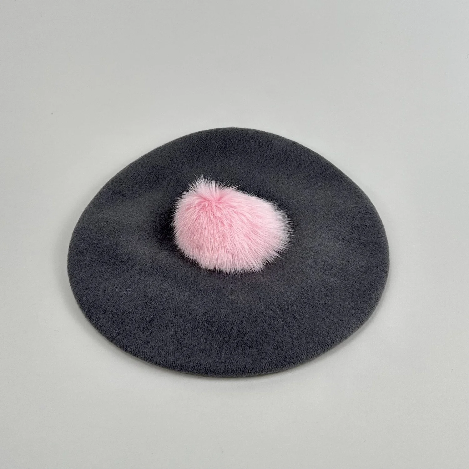 Pom-Pom Beret — Jill Courtemanche Millinery display picture 1