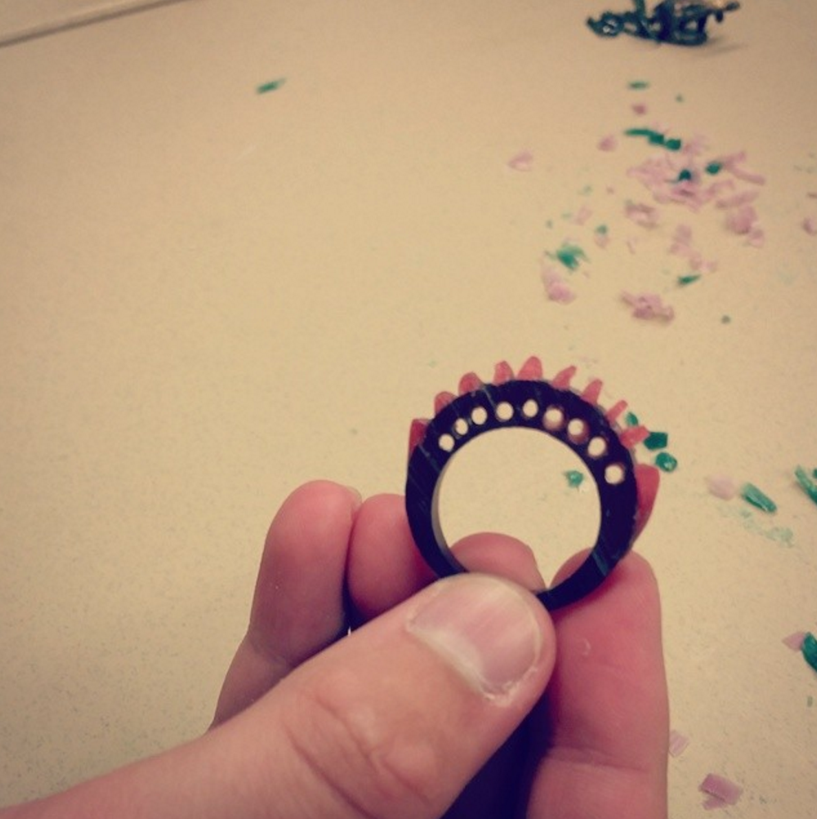 Sample of a wax model by a student