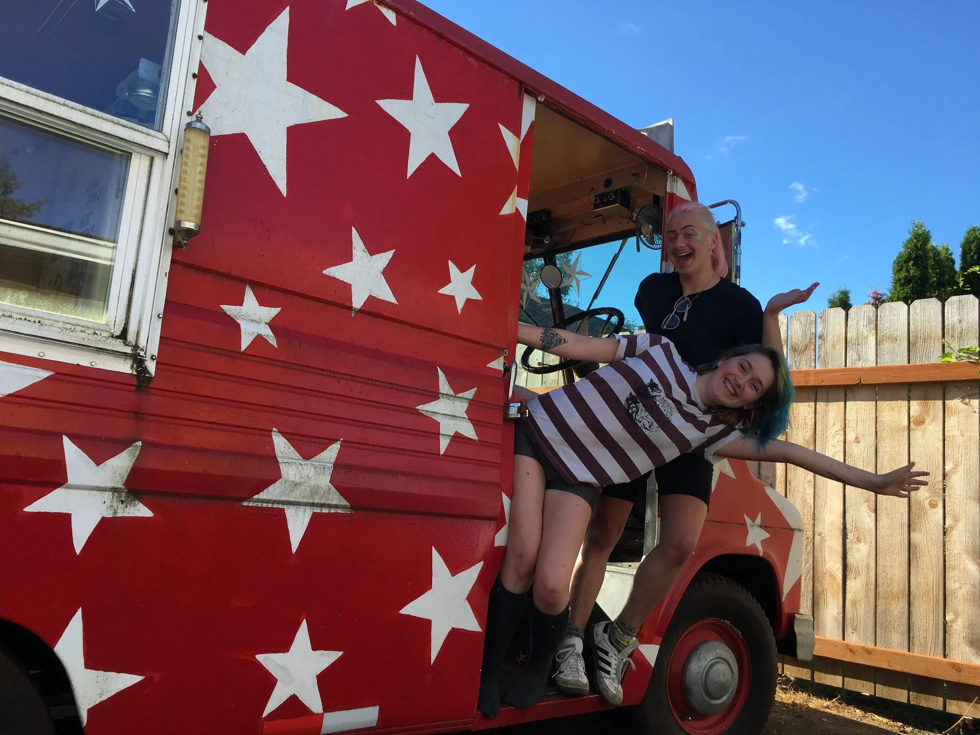 One of our 2019 projects will be converting this 1960’s mail truck turned ice cream truck into a snacks, art, and hopefully coffee truck!