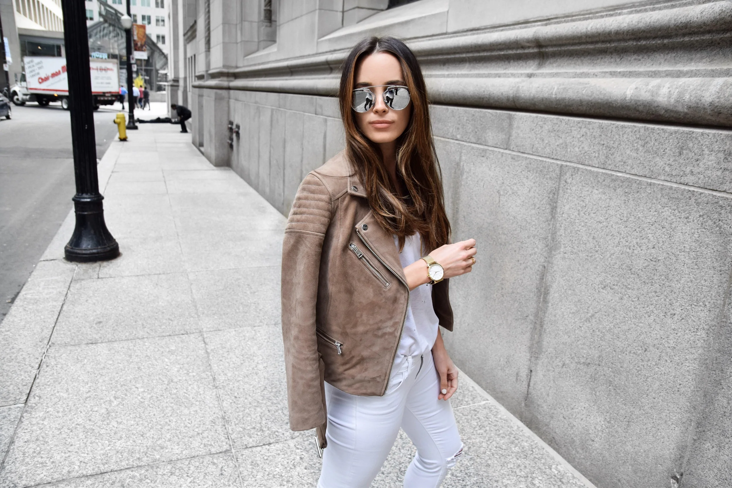 La_Marque_Tan_Suede_Biker_Jacket