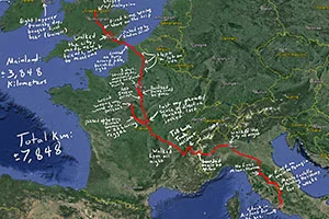 A Hitchhiking Map of Summer 2014