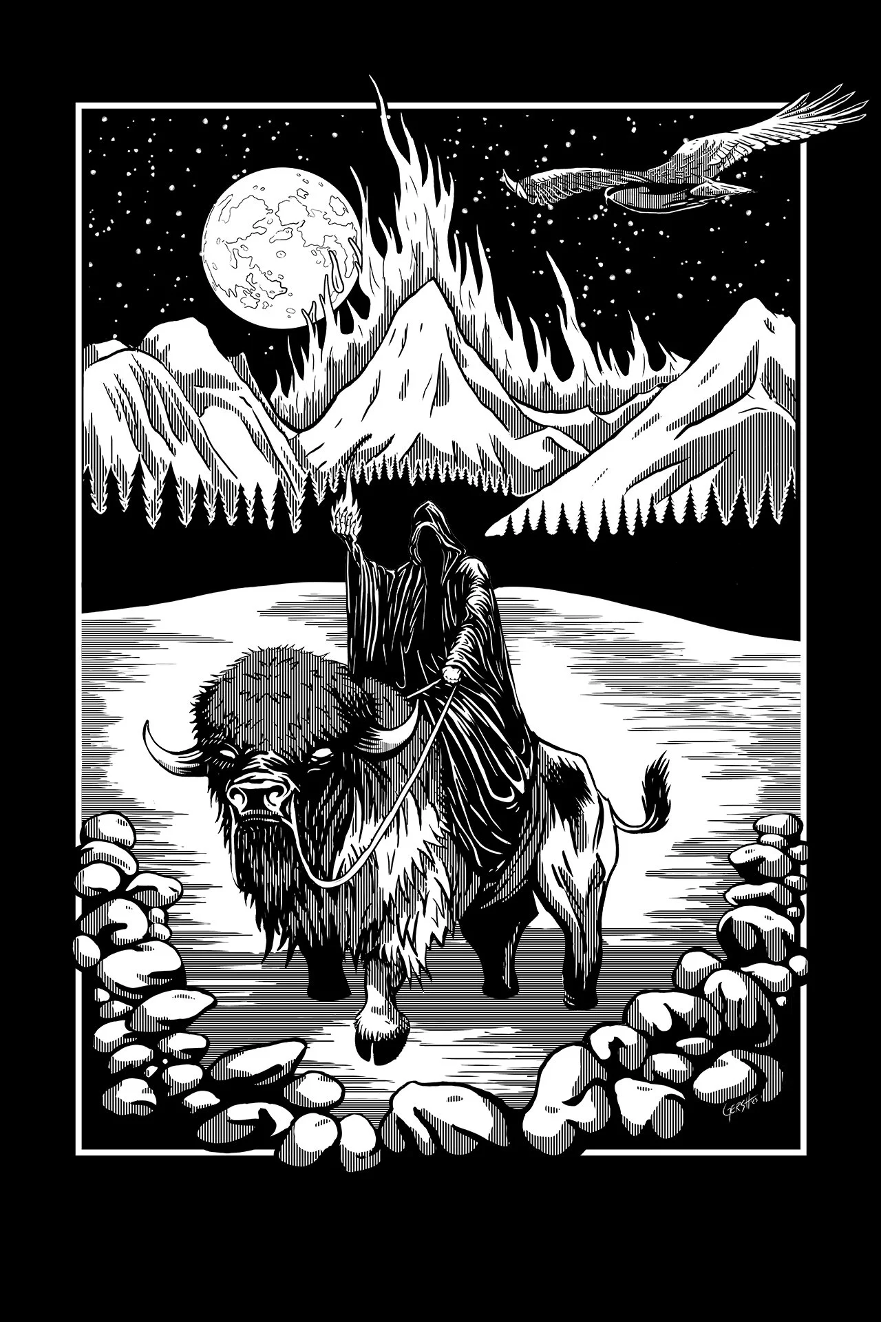 Fire in the Mountains - 2025 Alternate Artwork