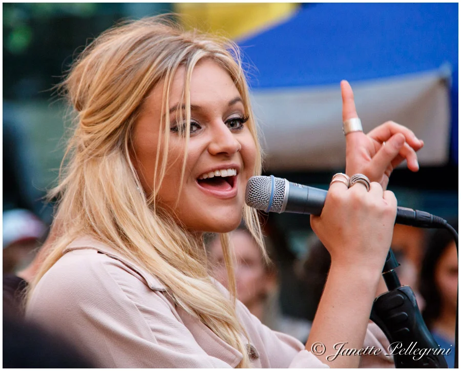 Kelsea Ballerini performing in Bryant Park in September 2015.