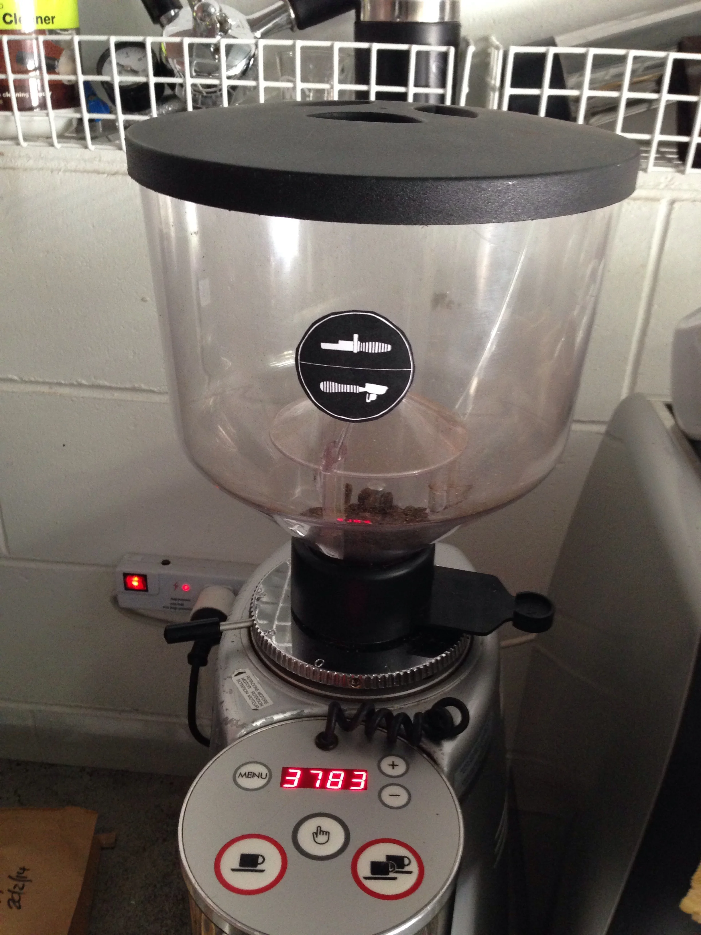 grinder. Caption 