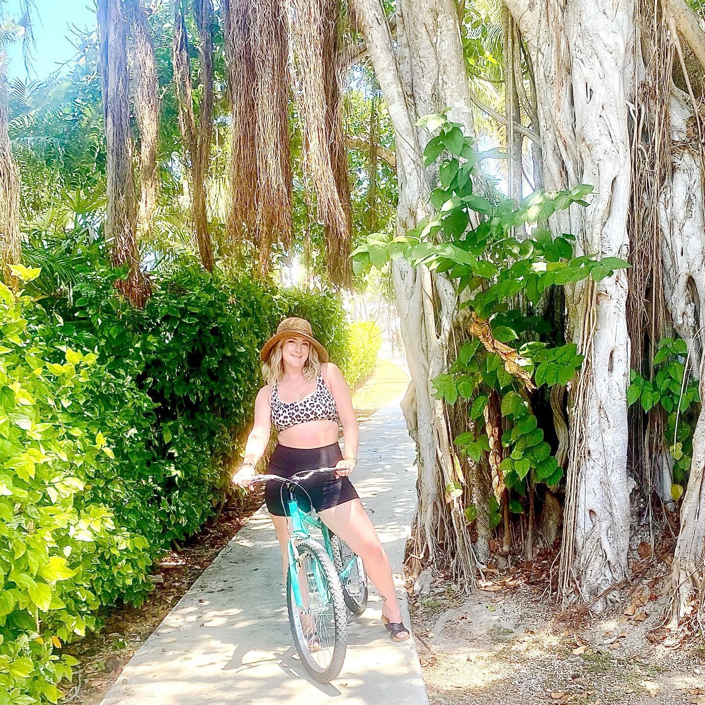 Bike riding in Playa.  I still remember how lol 😂