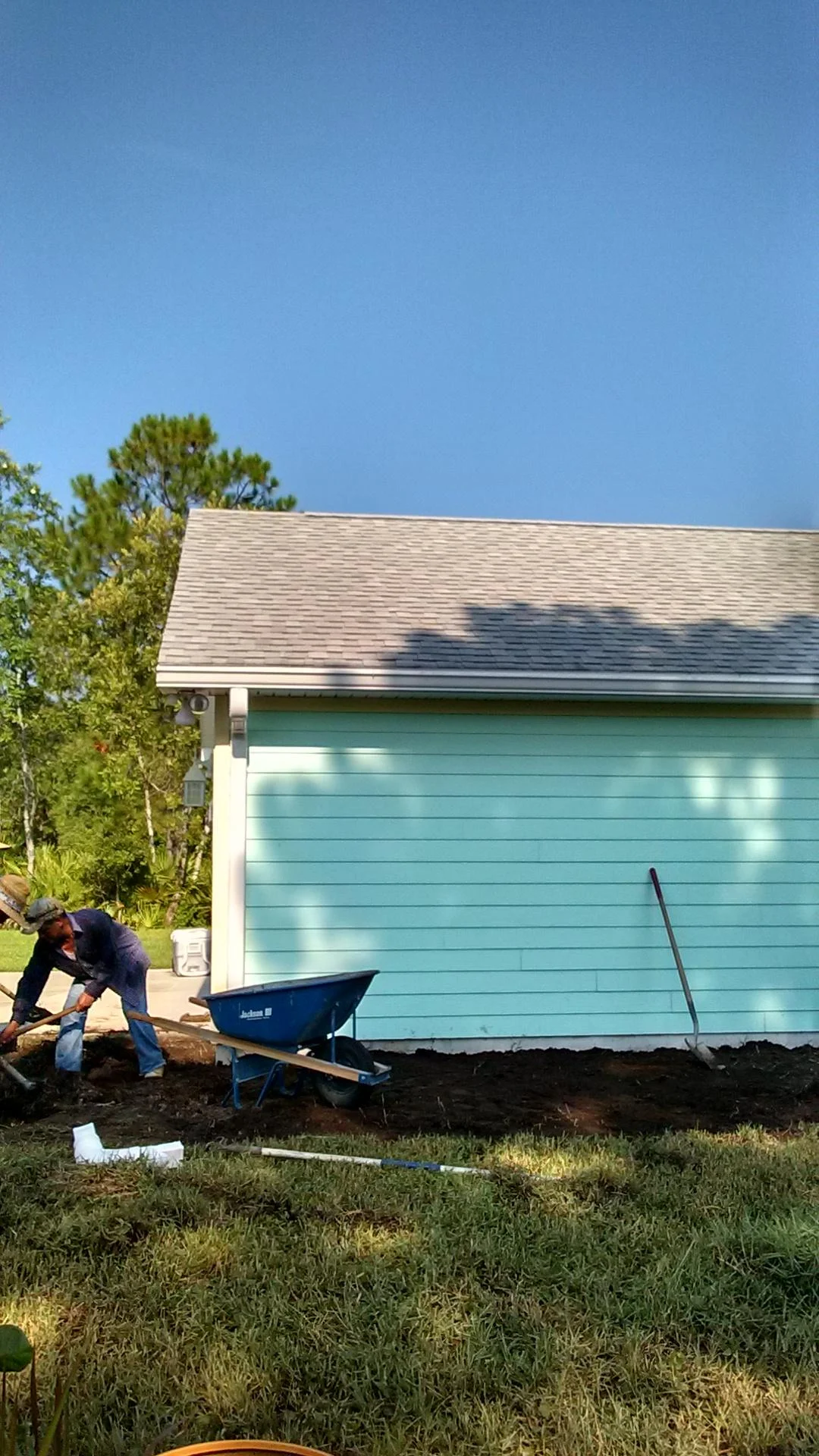 Outdoor paver project - Before 
