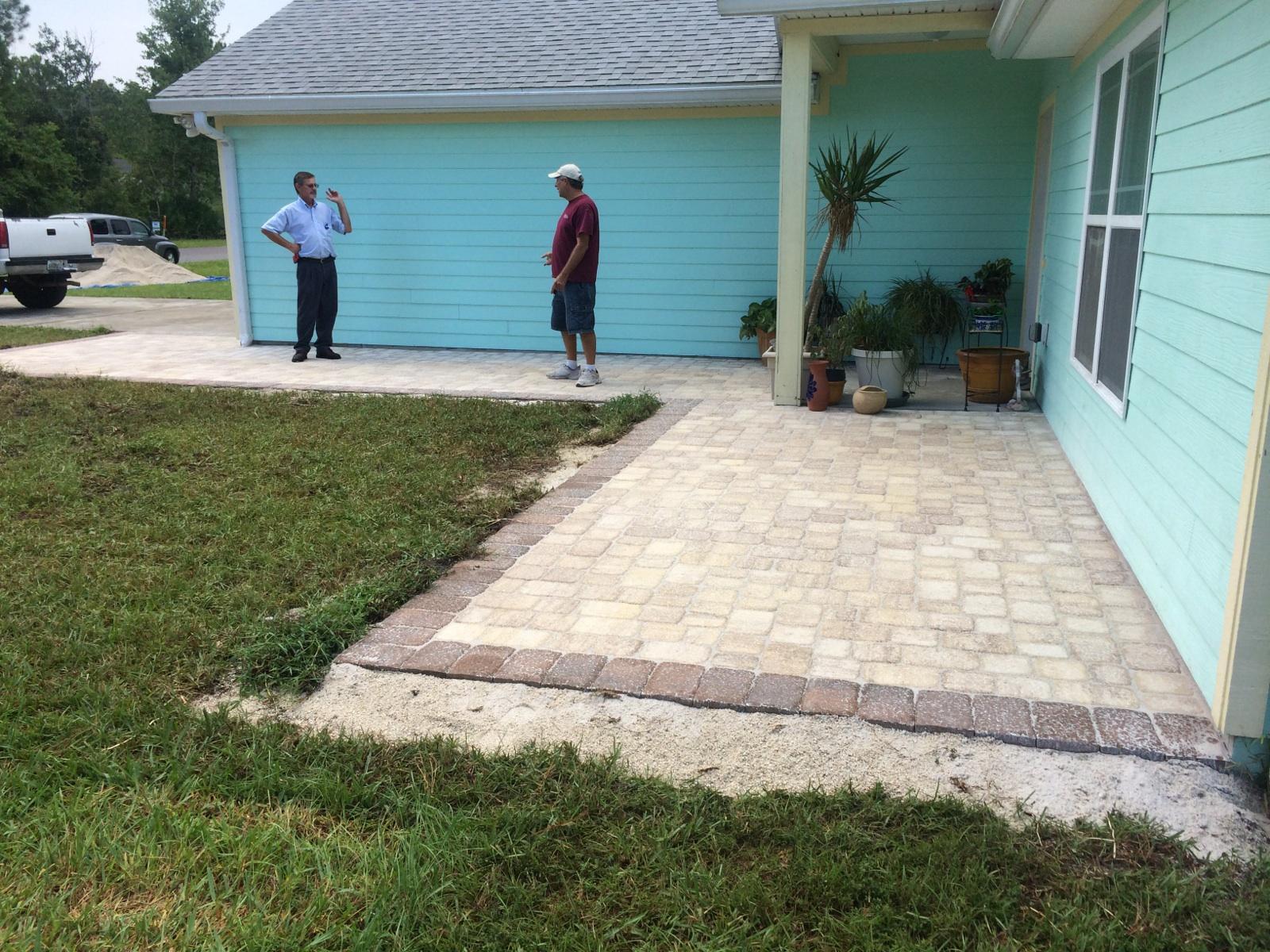 Outdoor paver project - after