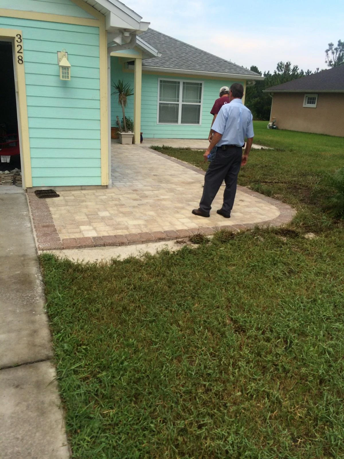 Outdoor paver project - after 