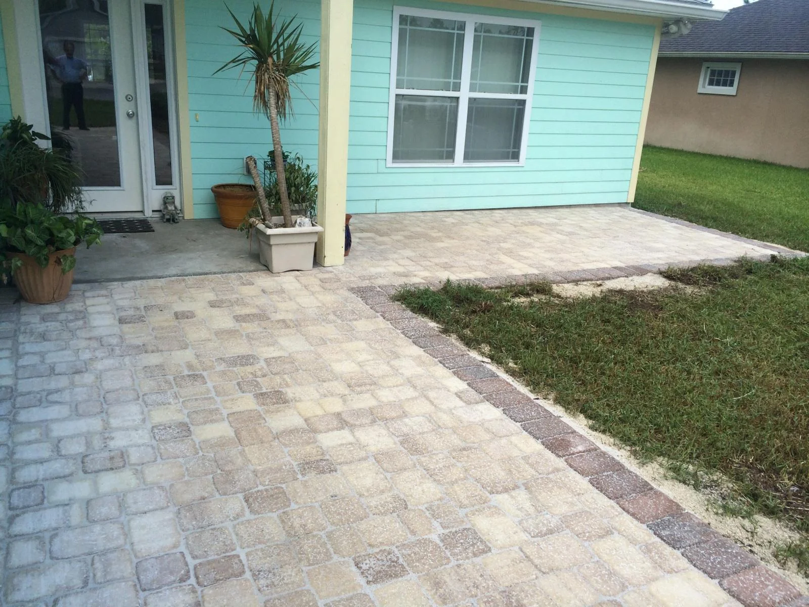 Outdoor paver project - after 