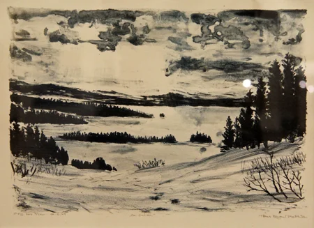 Hans Ragnar Mathisen, Fra Snåsa, 7/12, 1994 Litografi 56x49 cm