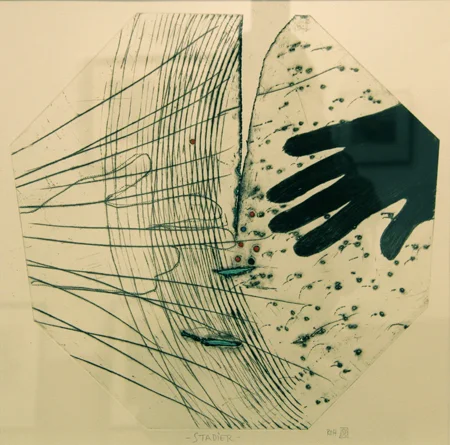 Ragnar O. Hauge, Stadier, 1986 Grafikk Innkjøpt: 2005 60x61 cm m/ramme