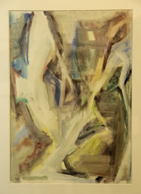 Idar Ingebrigtsen, Foss - 1972 Akvarell 46x58 cm