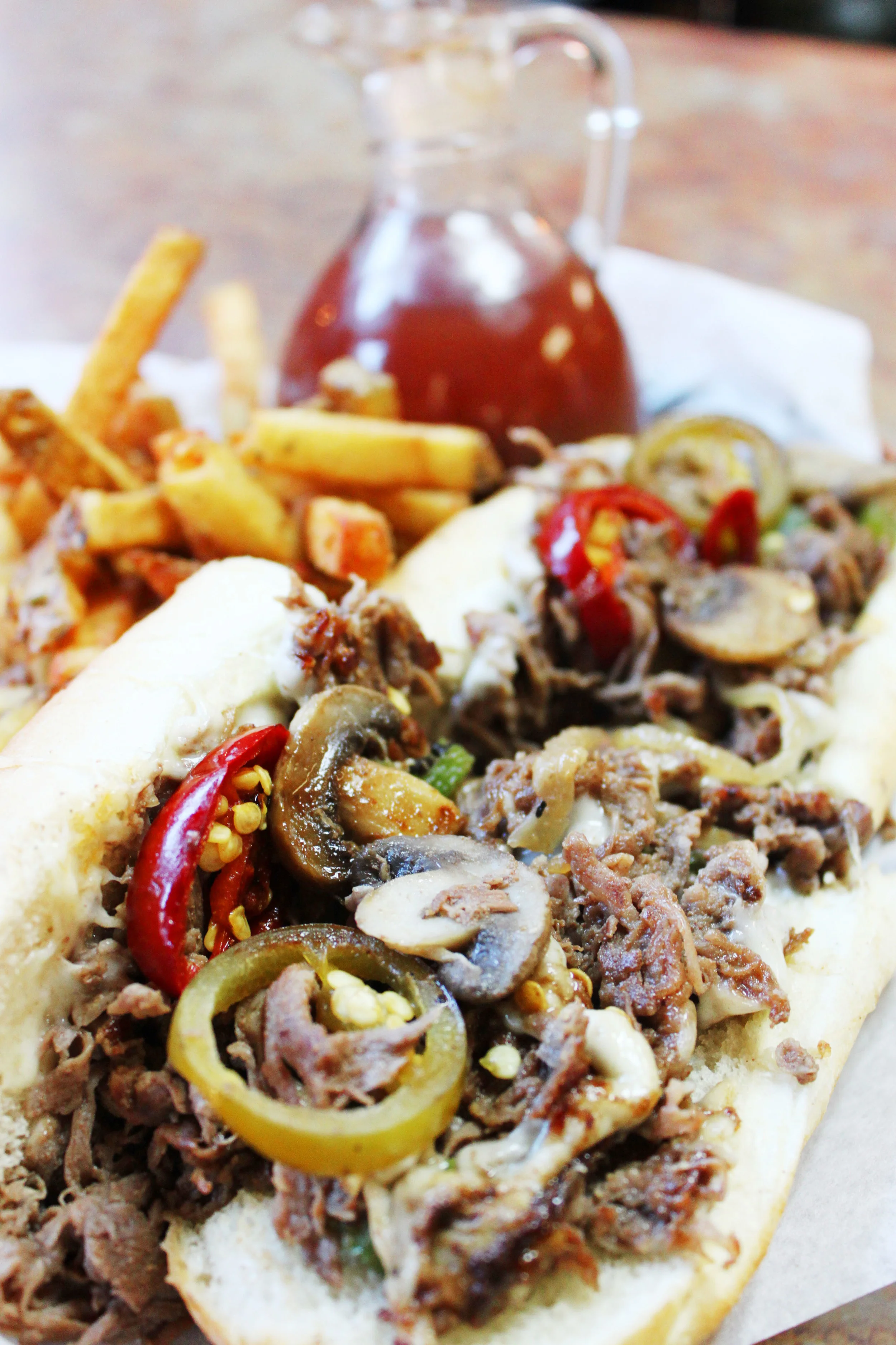 jersey boyz Sinatra with pepperocini sauce.JPG