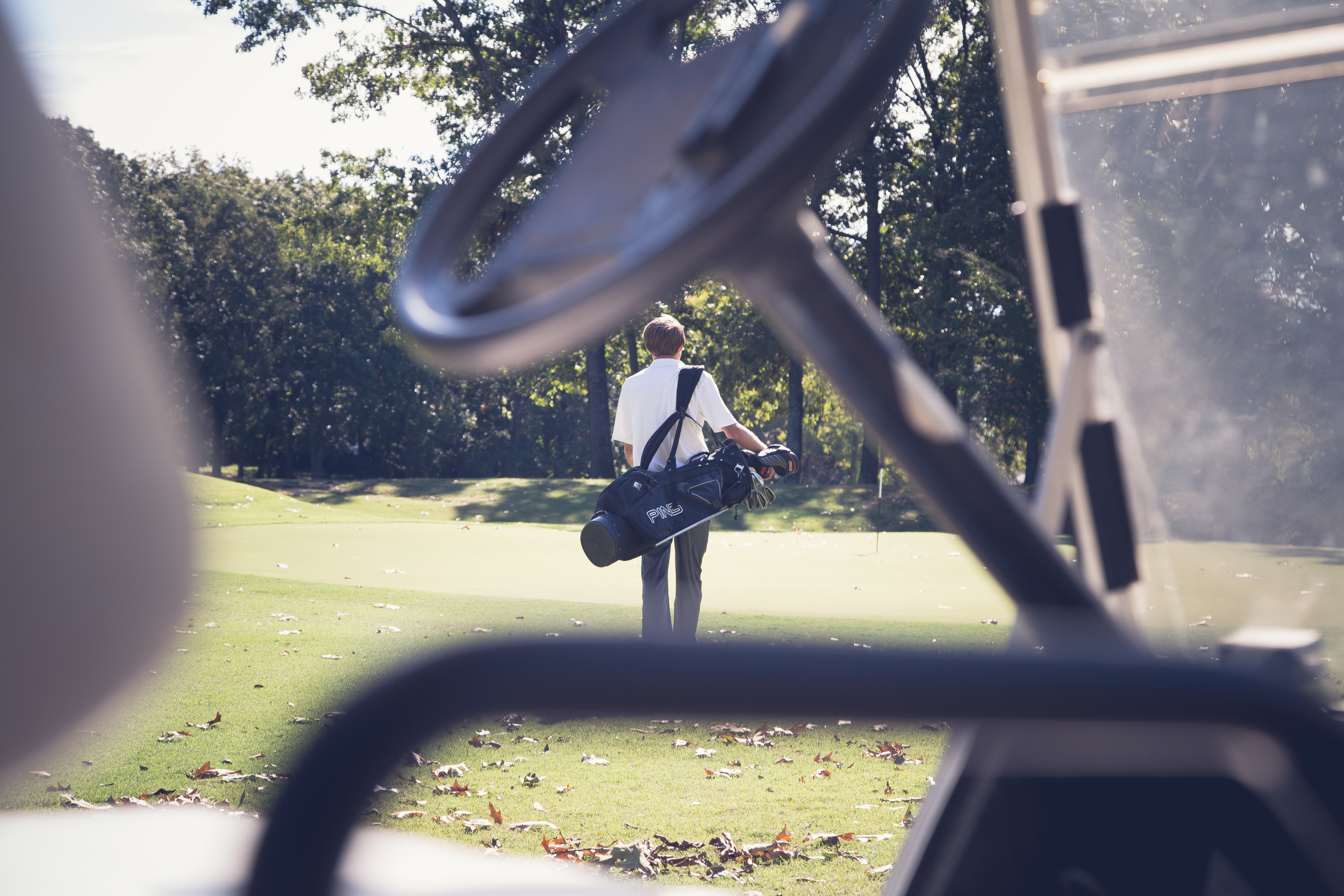 golf senior pictures