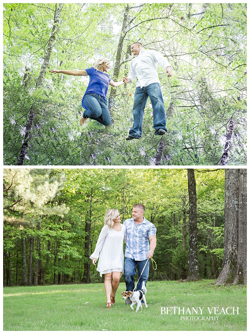 jumping engagement pictures